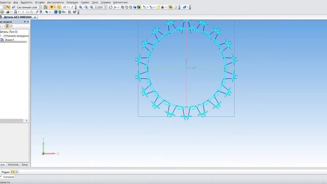 КОМПАС 3D V16 1 x64 Изготовление детали Зубчатое колесо смотреть онлайн