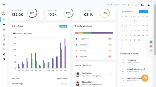 Job Board Dashboard Admin Template Bootstrap 5 with LTR Mini Sidebar Light Theme смотреть онлайн