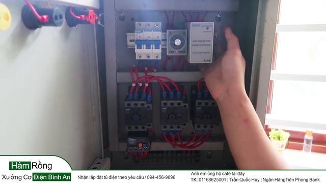 Tủ điều khiển chạy sao tam giác có chống mất pha XJ3G công suất 15KW смотреть онлайн