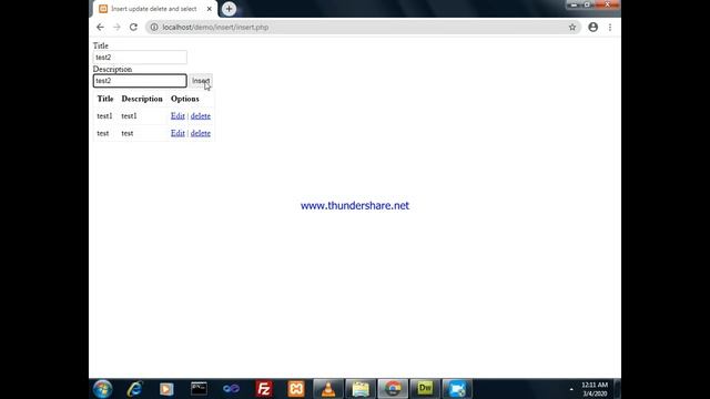 Insert update display and delete using php mysqli смотреть онлайн