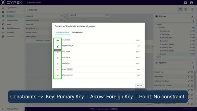 3.7 CYPEX Database Section - Table Details | CYBERTEC PostgreSQL Rapid App Dev смотреть онлайн