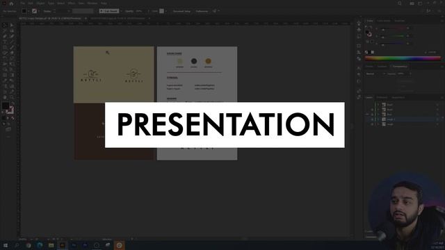 Cafe Logo Design from Sketch in Adobe Illustrator 2022 смотреть онлайн