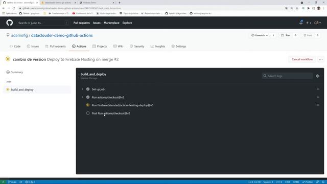 Integración continua con Firebase y Github Actions con ejemplos смотреть онлайн