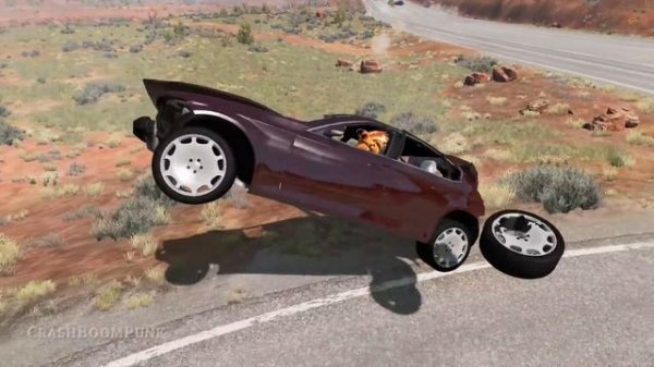 Road Trap Crashes #9 - BeamNG Drive | CrashBoomPunk