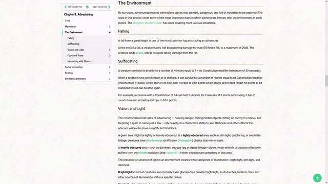 Sophomoric Guide to D&D 5e - Players Handbook Ch8 Adventuring смотреть онлайн