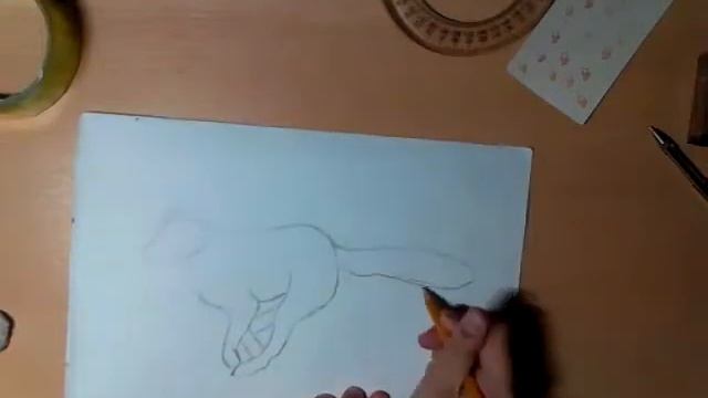 Как я рисую бегущую собаку . смотреть онлайн