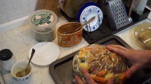 Запеченное мясо в русской печи