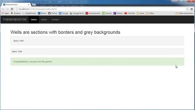 Bootstrap Tutorial for Beginners 9 Wells and Alert Boxes YouTube 360p смотреть онлайн