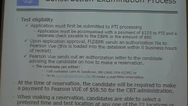 FL Contractors Exam PearsonVue Registration Process смотреть онлайн