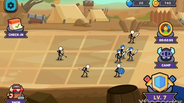 Играю с музыкой!? Stick Battle 1#