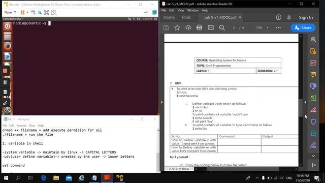 Lab 5: Operating system (chmod, system variable, qoutes command) смотреть онлайн