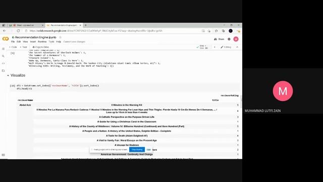 user based - Collaborative filtering смотреть онлайн