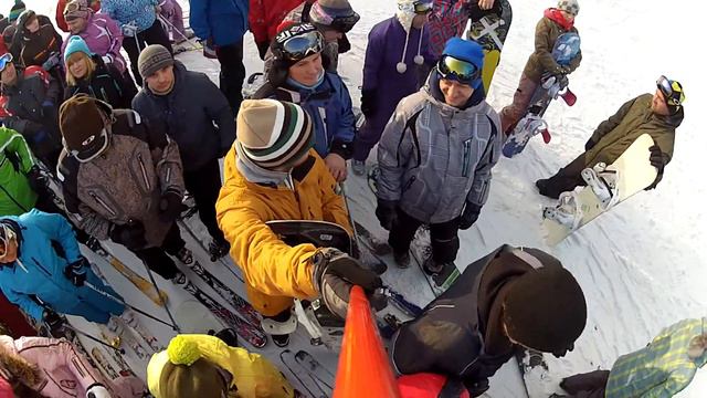 GoPro Вишневогорск январь 2013. Подъемник смотреть онлайн