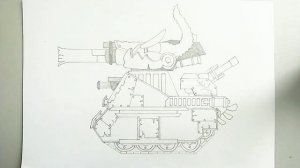 Как нарисовать танк Левиафан || How to draw a leviafan tank