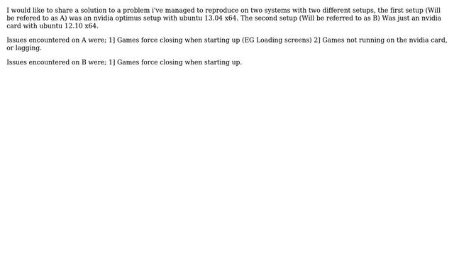 Ubuntu: Steam and Nvidia/Optimus/crashes смотреть онлайн