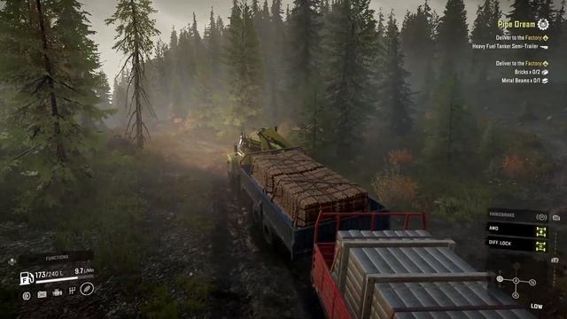 SnowRunner Hard Mode Strategic Walkthrough Ep 10 - Pipe Dream смотреть онлайн