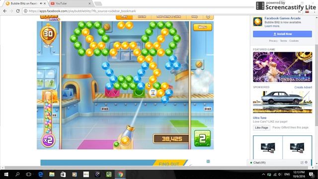 Bubble Blitz! (FACEBOOK) :-) смотреть онлайн