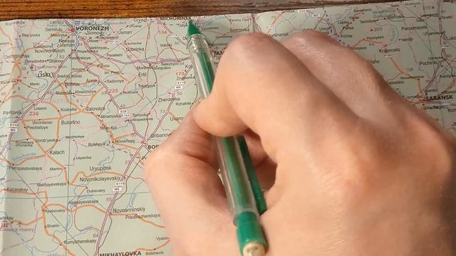 АСМР Карта России (южная Россия) смотреть онлайн