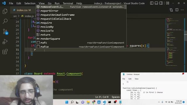 React.js Project to Build Tic-Tac-Toe Strategy Board Game in Browser Using Javascript смотреть онлайн