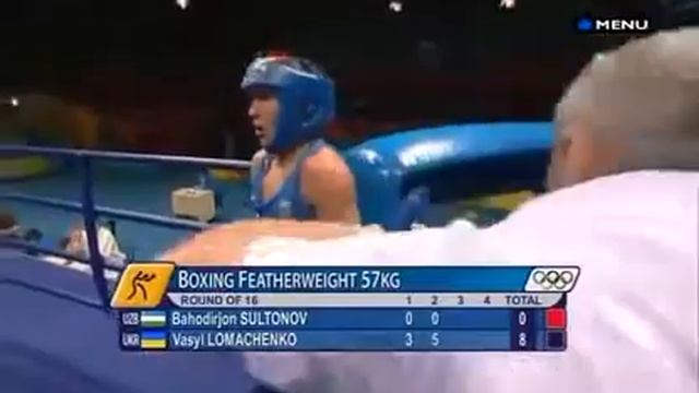 ОИ 2008. Lomachenko - Sultanov (Ломаченко - Султонов)