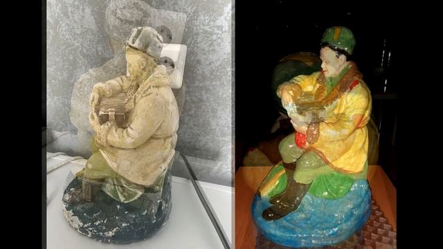 Василий Тёркин, гипсовая статуэтка, 1956 г. смотреть онлайн
