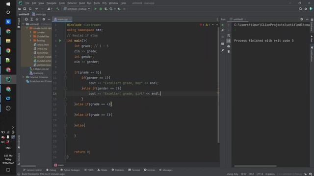 24. Условные операторы. Вложенные if else смотреть онлайн