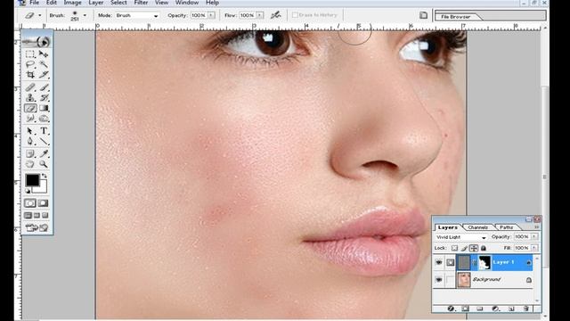 How to Smooth Skin and Remove Pimples Photoshop 7 0 tutorial Bangla 2022, смотреть онлайн