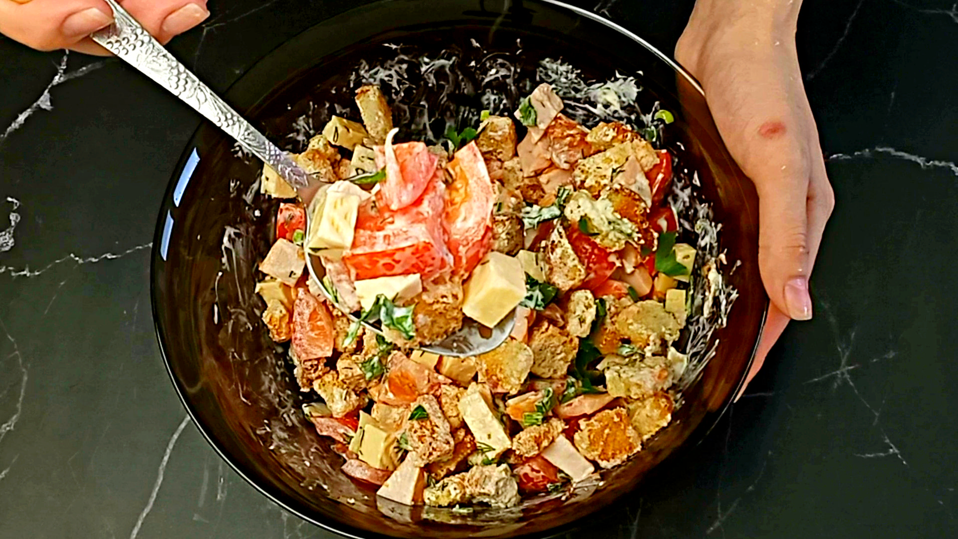 Салат не баварский, но очень вкусный