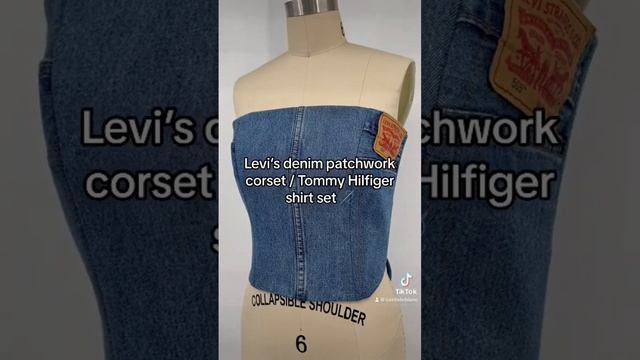Levi’s Denim Corset x Tommy Hilfiger Rework | Handmade | Denim Patchwork | Upcycled Sustainable смотреть онлайн