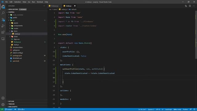 Setup store and install vuetify - Build a CRUD with VueJS & Firebase смотреть онлайн