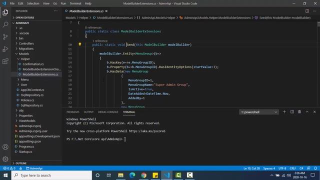 .Net core code first seed data primary key violate issue for Oracle DB смотреть онлайн