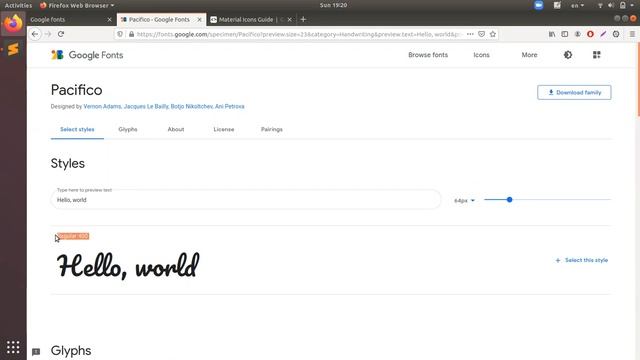 Подключение шрифтов через Google fonts смотреть онлайн
