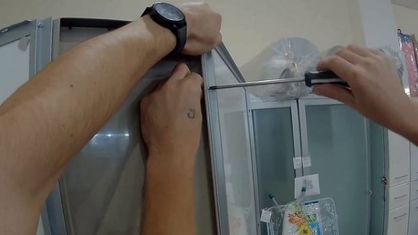 Сборка душевой кабины 100*100 высокий поддон ВИДЕОИНСТРУКЦИЯ Водный Мир