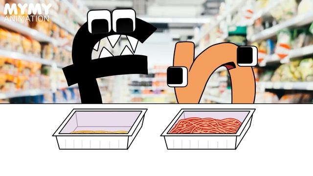 Convenience Store Food Mukbang VS Alphabet Lore COMPLETE EDITION! 6 | Alphabet Lore ANIMATION | ASM смотреть онлайн