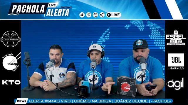 AO VIVO | GRÊMIO NA BRIGA | SUÁREZ DECIDE | -PACHOLA ALERTA #044 смотреть онлайн
