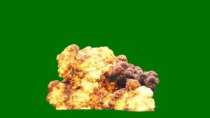 МОЩНЫЙ ВЗРЫВ на ЗЕЛЕНОМ ФОНЕ ФУТАЖ