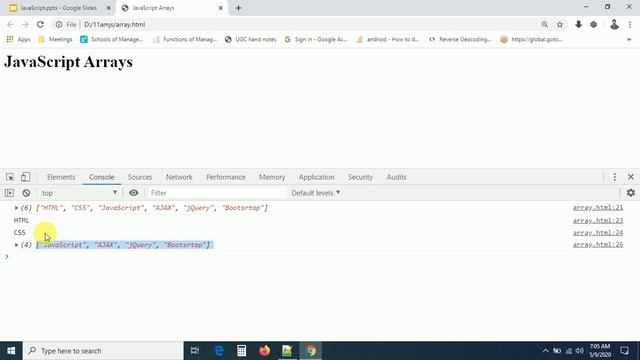 17 - Arrays in JavaScript | Array Methods смотреть онлайн