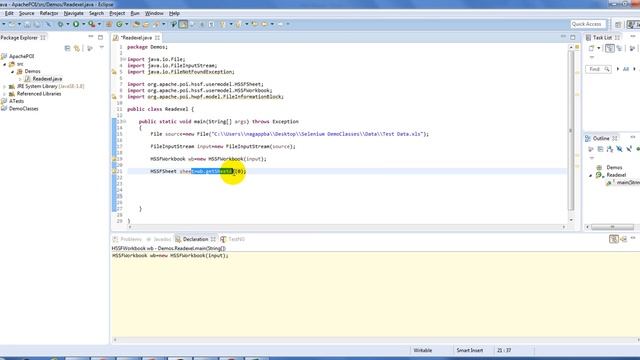 How to read excel file in Selenium Using Apache POI | Interview Question смотреть онлайн