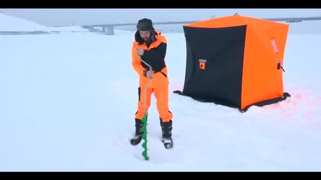 Трехножевой металлопластиковый ледобур Ermakov смотреть онлайн