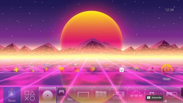 1980's Retrowave 4K - Puzzle Showdown | PS4 (Dynamic Theme) HD смотреть онлайн