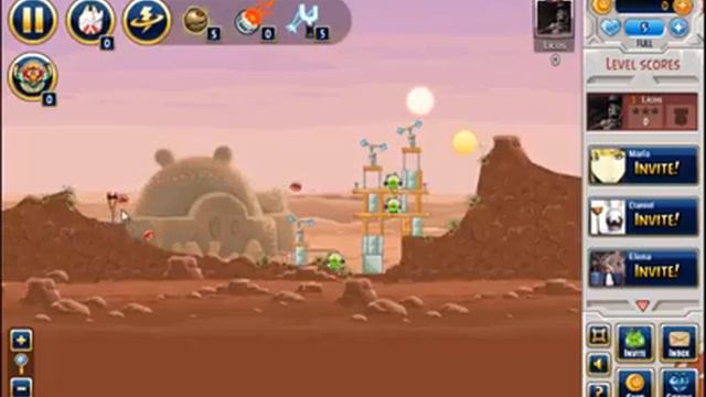 Angry Birds Star Wars Facebook Tatooine Level 3 3stars RECORD смотреть онлайн