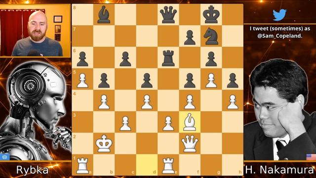 Hikaru Nakamura Crushes Computer In Blitz Chess - #4 Of The 2000s - Rybka Vs. Nakamura, 2008