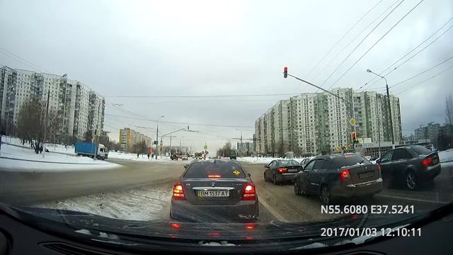 Driving in Moscow agglomeration: Троицк - Зюзино - Текстильщики 03/01/2017 (timelapse 4x) смотреть онлайн