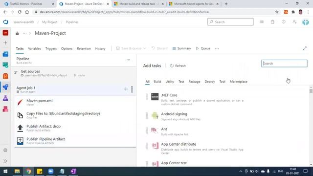 Azure DevOps - Create Build Pipeline (CI) Using yaml file | Publish HTML Report | Azure DevOps CICD смотреть онлайн