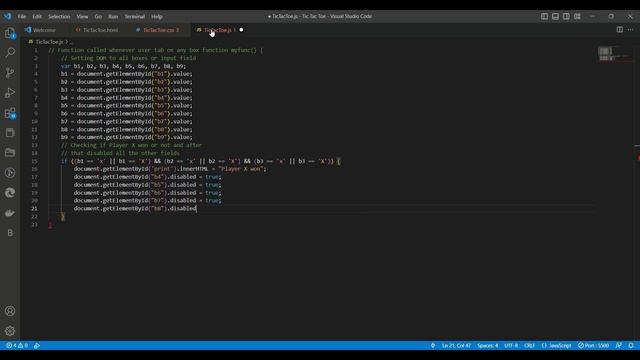 Simple Tic-Tac-Toe Game using JavaScript. смотреть онлайн