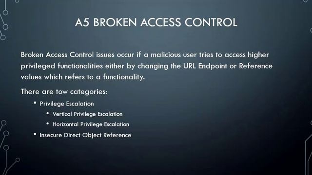 A5 Broken Access Control смотреть онлайн
