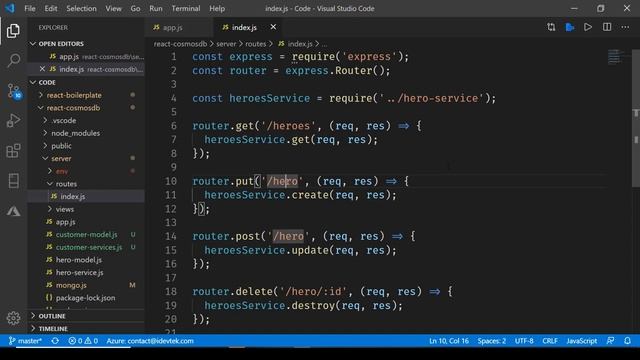 Developing Web App using React Cosmos DB - Custom Model and understanding Workflow смотреть онлайн