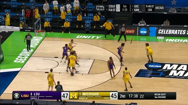 Michigan vs. LSU: 2021 NCAA tournament 2nd round | FULL GAME смотреть онлайн