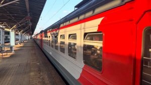 Электропоезд ЭД4М-0213 станция Лосиноостровская