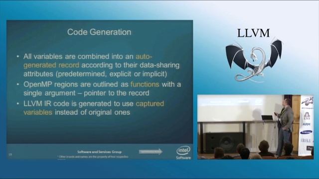 2013 EuroLLVM Developers’ Meeting: A. Bokhanko & A. Bataev “Towards OpenMP Support in LLVM ” смотреть онлайн